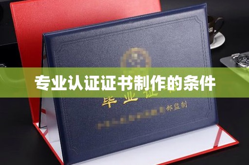 渝水专业认证证书制作的条件