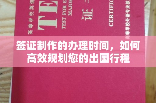 渝水签证制作的办理时间，如何高效规划您的出国行程