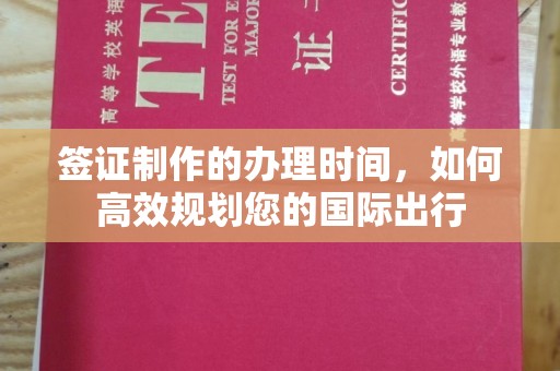 渝水签证制作的办理时间，如何高效规划您的国际出行