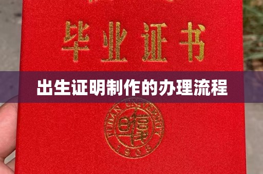 渝水出生证明制作的办理流程