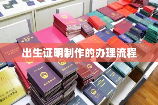 渝水出生证明制作的办理流程